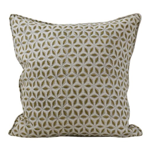 Walter G- Hanami Olive Linen Cushion- Feather Insert Included | Island ...